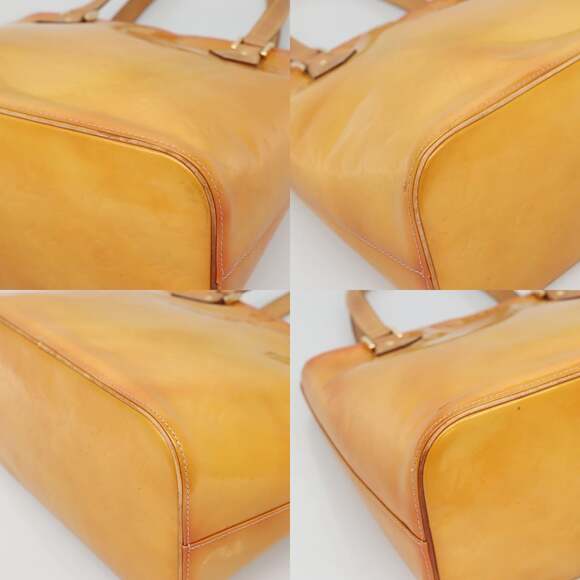 LOUIS VUITTON Monogram Vernis Houston Hand Bag Beige M91004 - Picture 10 of 12